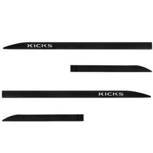 JOGO FRISO LATERAL KICKS SLIM PRETO PREMIUM COM NOME CROMADO