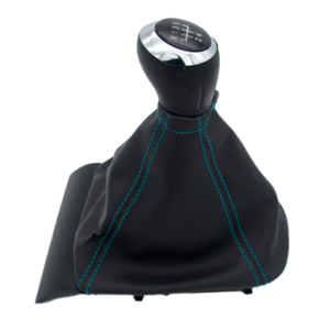 COIFA DE CAMBIO ONIX APÓS 2013 COM BASE PRETA E AZUL COM BOLA PRETA E CROMADA ENCAIXE PARAFUSO