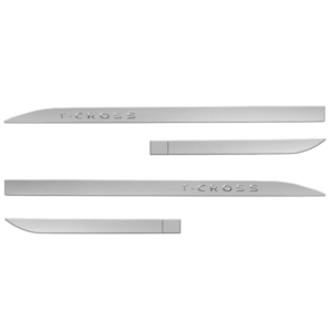 JOGO FRISO LATERAL T-CROSS PRATA SARGAS 3D