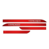 JOGO DE FRISO LATERAL NOVA TRACKER VERMELHO CHILLI 3D