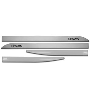 JOGO FRISO LATERAL YARIS PRATA LUA NOVA 3D