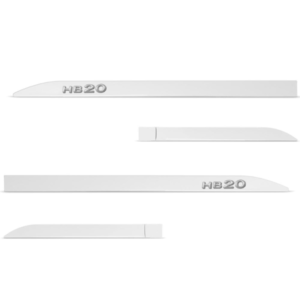 JOGO FRISO LATERAL NOVO HB20 BRANCO ATLAS 3D