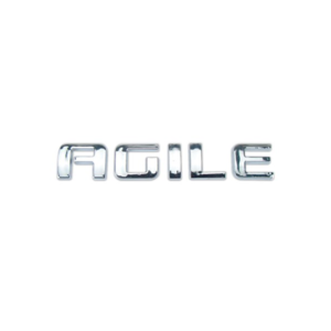 EMBLEMA AGILE CROMADO