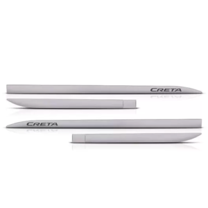 JOGO FRISO LATERAL CRETA PRATA METAL 3D