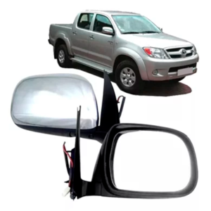 RETROVISOR HILUX 2005 ATÉ 2011 ELÉTRICO CROMADO LADO DIREITO