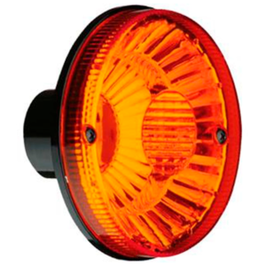 LANTERNA TRASEIRA 125MM COM LENTE REMOVIVEL AMBAR