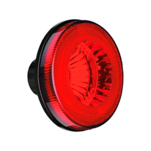 LANTERNA TRASEIRA 125MM COM LENTE REMOVIVEL VERMELHA