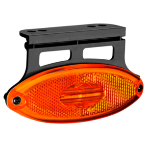 LANTERNA LED DE POSIÇÃO ELIPSE AMBAR COM SUPORTE COM FIOS