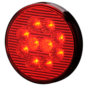 LANTERNA TRASEIRA LED 125MM VERMELHA 12V