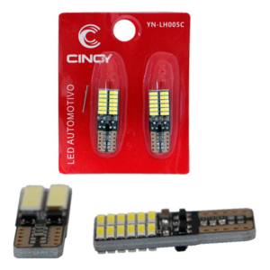 LAMPADA LED PINGÃO COM 24 LED 12 VOLTS COM CANCELER