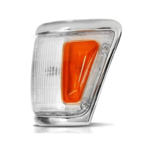LANTERNA DIANTEIRA HILUX SRS 4X2 1992 ATÉ 2001 CROMADA ARO LARGO LADO ESQUERDO